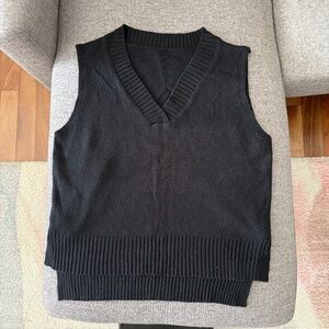 Black Sweater Vest